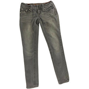Women's Rock Revival  Gray Celine Skinny Denim  Jeans- Size 27 (W29 Inseam-31)